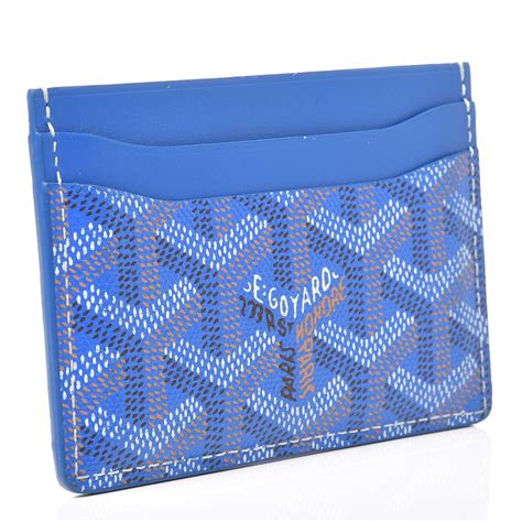 goyard card holder sky blue|goyard st sulpice card holder.